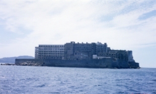 軍艦島の遠景